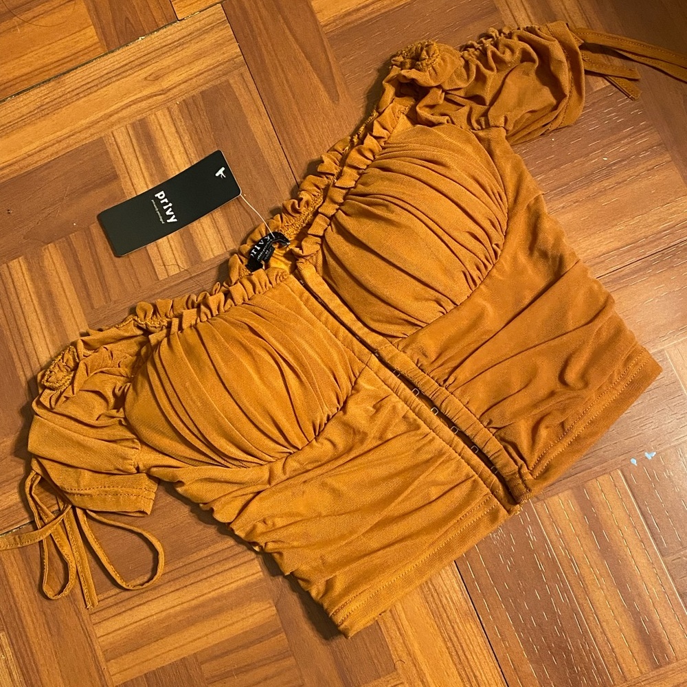 Tan Corset Croptop